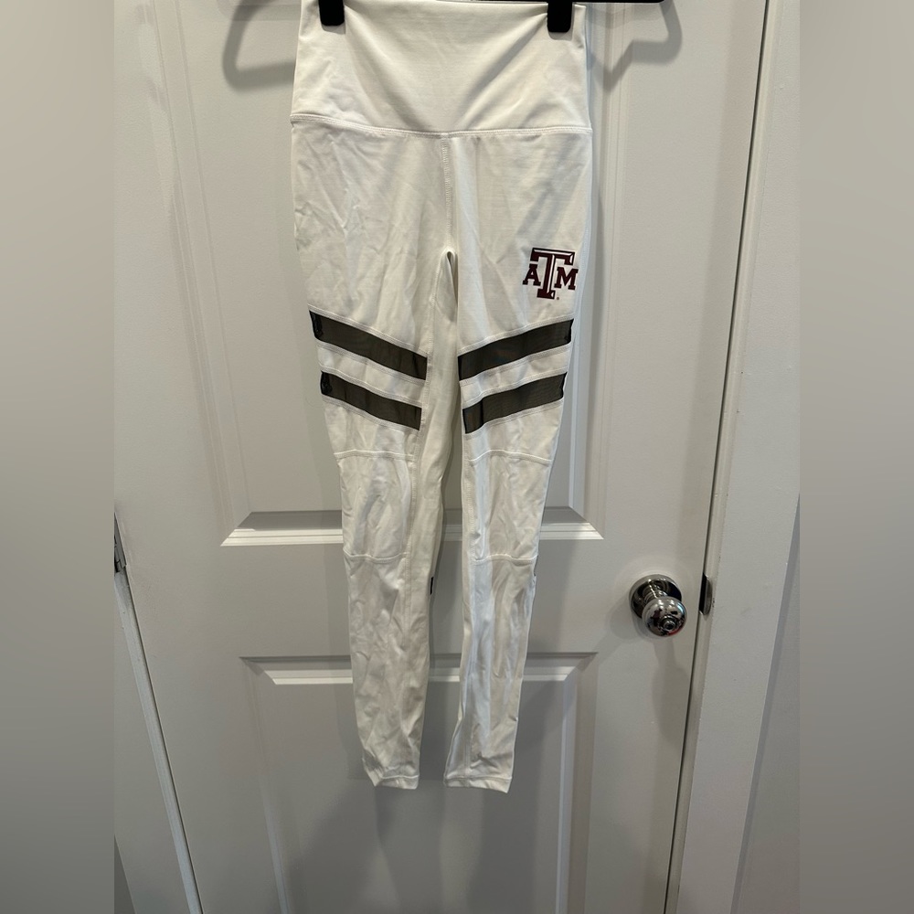 texas A&M white leggings